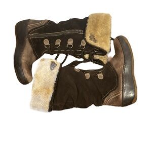 Women's Brown Fur-Lined Boots